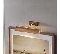 Elstead Aplique de pared Winchfield, anchura 45 cm, color madera/latón