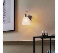 Elstead Aplique LED para baño Cora, 1 luz, IP44, cristal
