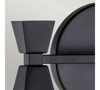 Elstead Aplique para baño Bowtie, negro mate, 2 luces