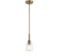 Elstead Lighting Aivian lámpara colgante 1x60 W latón KL-AIVIAN-P-WBR
