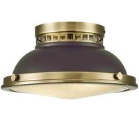 Elstead Lighting Amelia lámpara de techo 2x40 W marrón HK-AMELIA-F-M-RB