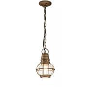 Elstead Lighting Beacon Square lámpara colgante 1x60 W latón KL-BRIDGEPOINT8S-NBR