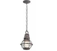 Elstead Lighting Beacon Square lámpara colgante para exterior 1x60 W gris KL-BRIDGEPOINT8S