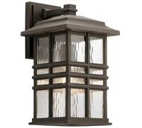 Elstead Lighting Beacon Square lámpara de pared para exteriores 1x60 W marrón KL-BEACON-SQUARE-M-OZ