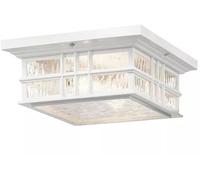 Elstead Lighting Beacon Square plafón exterior 2x60 W blanco KL-BEACON-SQUARE-F-WHT