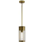 Elstead Lighting Camillo lámpara colgante para exterior 1x60 W latón KL-CAMILLO-P-PNBR