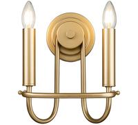 Elstead Lighting Capitol Hill lámpara de pared 2x40 W latón KL-CAPITOL-HILL2-PNBR