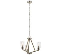 Elstead Lighting Deryn lámpara colgante 3x60 W gris/gris ceniza KL-DERYN3-DAG