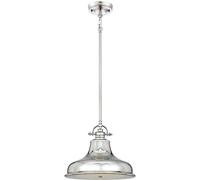 Elstead Lighting Emery lámpara colgante 1x60 W plata QZ-EMERY-P-M-IS