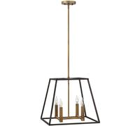 Elstead Lighting Fulton lámpara colgante 4x60 W latón-marrón HK-FULTON-4P