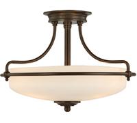 Elstead Lighting Griffin lámpara de techo 3x60 W marrón QZ-GRIFFIN-SFS-PN