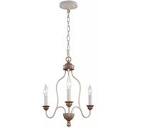 Elstead Lighting Hartsville lámpara colgante 3x40 W blanco-madera FE-HARTSVILLE3