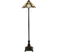 Elstead Lighting Inglenook lámpara de pie 2x60 W multicolor-marrón QZ-INGLENOOK-FL