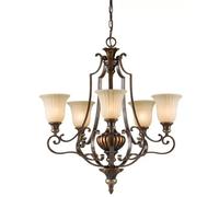 Elstead Lighting Kelham Hall lámpara colgante 5x60 W oro-marrón FE-KELHAM-HALL5-UPLT