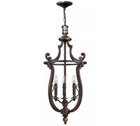 Elstead Lighting Plymouth lámpara colgante 4x40 W marrón HK-PLYMOUTH4-P