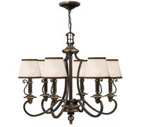Elstead Lighting Plymouth lámpara colgante 6x40 W marrón HK-PLYMOUTH6