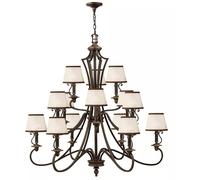 Elstead Lighting Plymouth lámpara colgante x40 W marrón HK-PLYMOUTH15