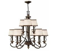 Elstead Lighting Plymouth lámpara colgante x40 W marrón HK-PLYMOUTH9