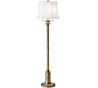 Elstead Lighting Stateroom lámpara de pie 2x60 W blanco-latón FE-STATEROOM-FL-BB