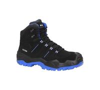 ELTEN Quentin Black-Blue Mid ESD S3S, Zapato Industrial Unisex Adulto, Negro, 48 EU