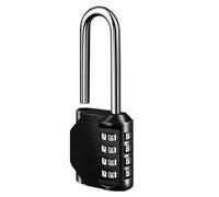 elzle Candado de combinación de 4 dígitos, candado sin llave con código numérico, cerradura de combinación de aleación de zinc, cerradura para taquillas, cobertizos, escuela, gimnasio
