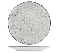 Elzusha - Juego de 6 platos hondos de porcelana elegantes, 27 cm