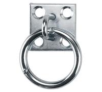 Elzusha - Placa de sujeción galvanizada con anillo para diversos tipos de fijación