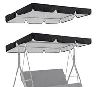 Elzusha - Silla mecedora de repuesto para toldo, 190x52x15 cm - Negra, tela Oxford 210D con protección UV