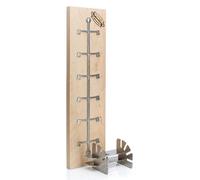 Elzusha - Tabla de parrilla para salmón esencial con soporte ajustable