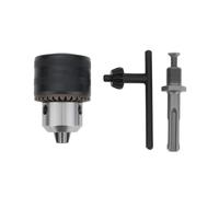 eMagTech 1 juego de adaptador SDS Plus a portabrocas con llave de 1,5-13 mm para martillos rotativos con tope de impacto