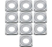 eMagTech 10 Rodamientos para Plataforma Giratoria Lazy Susan Placa Giratoria Cuadrada Accesorios Alta Resistencia para Muebles Sillas Bar Giratorias Oficina 7,1x7,1cm/ 3x3 Pulgadas