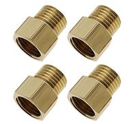 eMagTech adaptadores de conversi¨®n de tuber¨ªa de Rosca BSP Hembra de 1/4 Pulgadas a Macho de 1/4 Pulgadas Conector de Montaje de tuber¨ªa Hexagonal de lat¨®n para Aire Agua Gas Combustible y Aceite