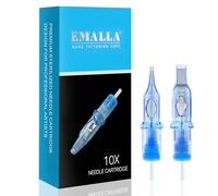 EMALLA ELIOT 20pcs 1001RLL Agujas de Tatuar #10 1RLL Round Liner Cartuchos Tattoo Cartridge Needles para Maquina de Tatuar