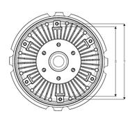 Embrague, ventilador de radiador NRF 49551