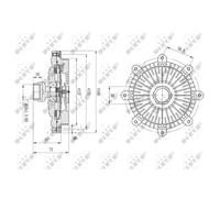 Embrague, ventilador de radiador NRF 49635