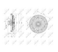 Embrague, ventilador de radiador NRF 49640