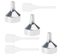 Embudo de Perfumes de 3 uds, embudo pequeño de transferencia líquida de Metal para aceites esenciales y Perfumes