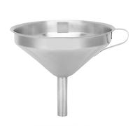 Embudos Grandes Embudo de Plástico de Boca Ancha de Acero Inoxidable 20 Cm 17 × 15 × 13 Embudo de Aceite de Boca Ancha de Cocina de Acero Inoxidable con Filtro Colador para