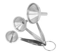 Embudos pequeños para llenar botellas, juego de embudos de cocina de acero inoxidable de grado alimenticio de 3 piezas para transferir líquido líquido de aceite, fácil limpieza