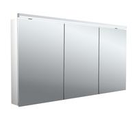 emco flat 2 classic LED Armario con espejo iluminado con luz superior, 3 puertas, 1400x711x113mm, 979706506
