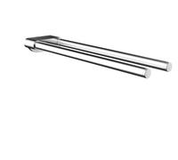 EMCO Flow Toallero de Dos Brazos para Colgar en la Pared, Barra rígida de Metal, toallero de baño, Cromado