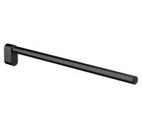 EMCO Flow - Toallero de Pared de un Solo Brazo, Barra rígida de Metal, toallero de baño, Color Negro Mate