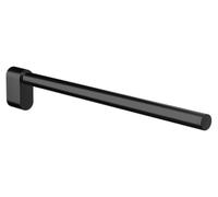 EMCO Flow - Toallero de Pared de un Solo Brazo, Barra rígida de Metal, toallero de baño, Color Negro Mate