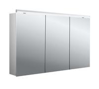 emco pure 2 classic Armario con espejo con iluminación LED e iluminación de lavabo, 3 puertas, montaje en superficie, 1200x729x178mm, 979705508