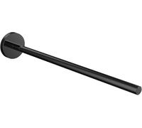 Emco Toallero Redondo de Un Brazo Montado en la Pared, Toallero Rígido de Metal, Soporte para Toallas de Baño, Negro Mate