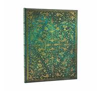 Paperblanks Cuaderno tapa dura Emerald Flower (Nature's Grace) Rayado Ultra Cierre banda elástica