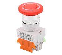Emergencia Autoblocante, Interruptor de Botón Tipo Seta, Interruptores Industriales de Parada, Montaje de 22mm LAY37 11ZS