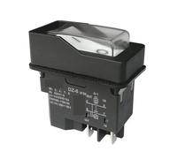 Emergency Stop Switch DZ-6 220V Waterproof Electromagnetic Push Button for Branch Shredder 15A 4-Pins 5 pins IP55(4pins)