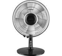 Emerio - Ventilador de mesa FN114224.1 con oscilación y inclinación ajustable, 3 velocidades, consumo eficiente de 40 W, diámetro de aspas 30 cm, color blanco, ideal para escritorio, cocina o habitaci