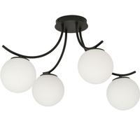 Emibig Boston lámpara de techo 4x10 W negro-ópalo 1109/4